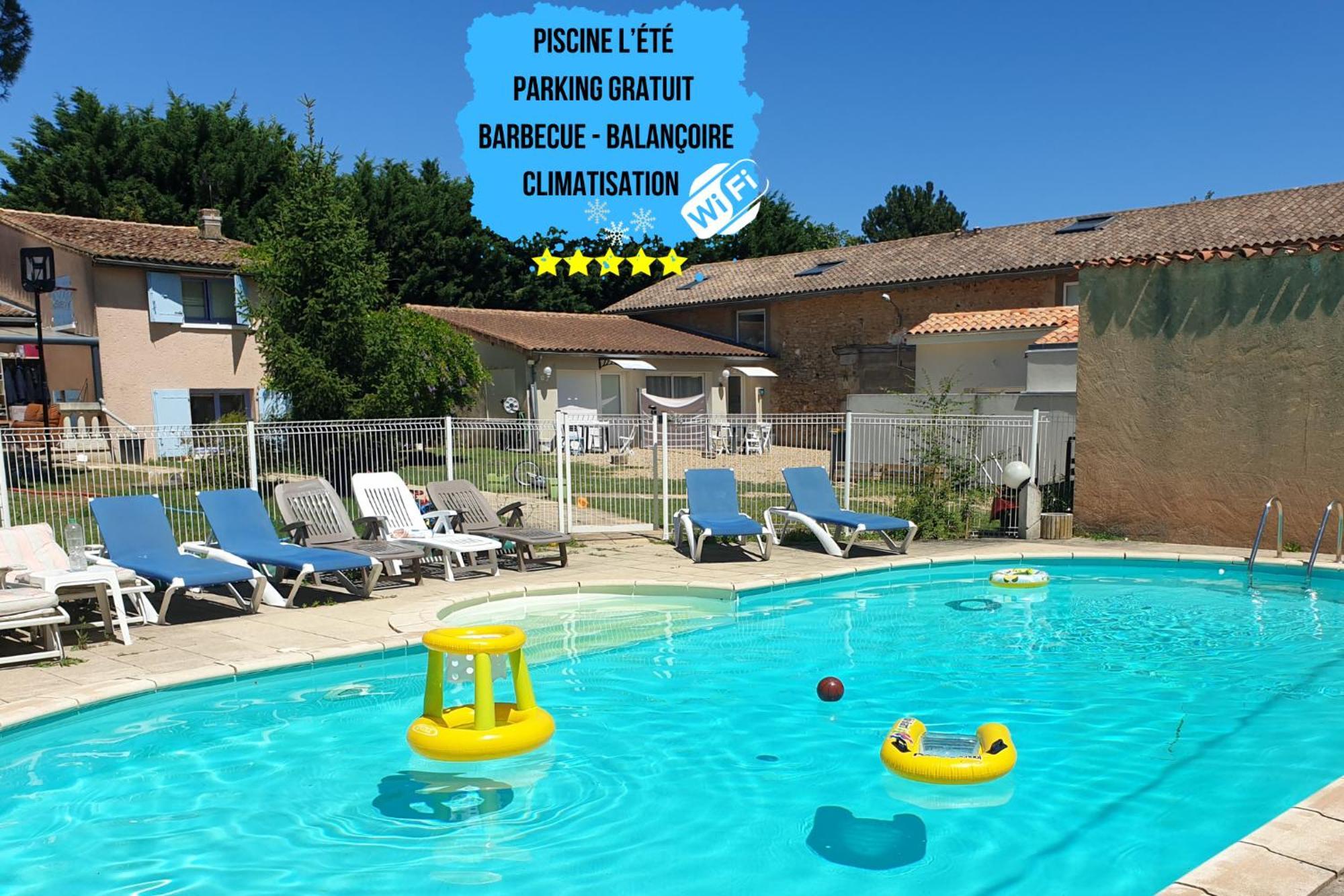 Bel Appartement T2 Climatise Avec Piscine Poitiers-Futuroscope-Creps De Poitiers Vouneuil-sous-Biard Экстерьер фото